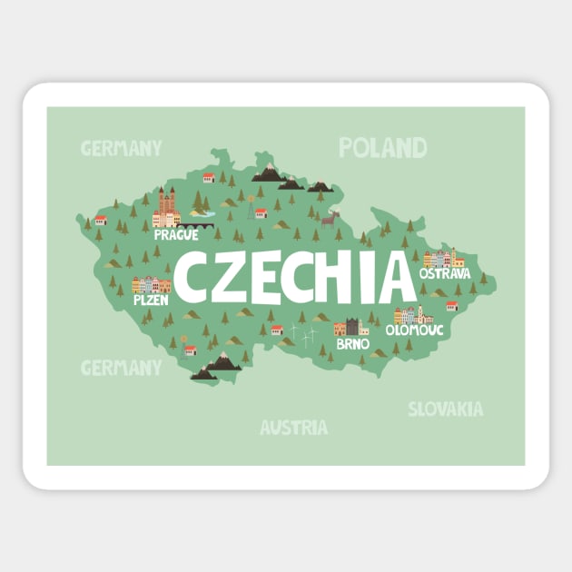 Czechia Sticker by JunkyDotCom